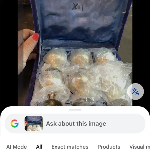 Elegant Silver Goblet Set - Picture 3 of 5